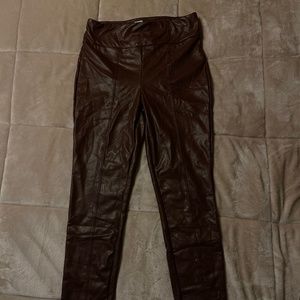 Brown Leather Pants